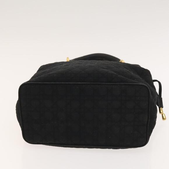 DIOR Canage Lady DIOR Hand Bag Nylon Black Gold - Picture 9 of 12